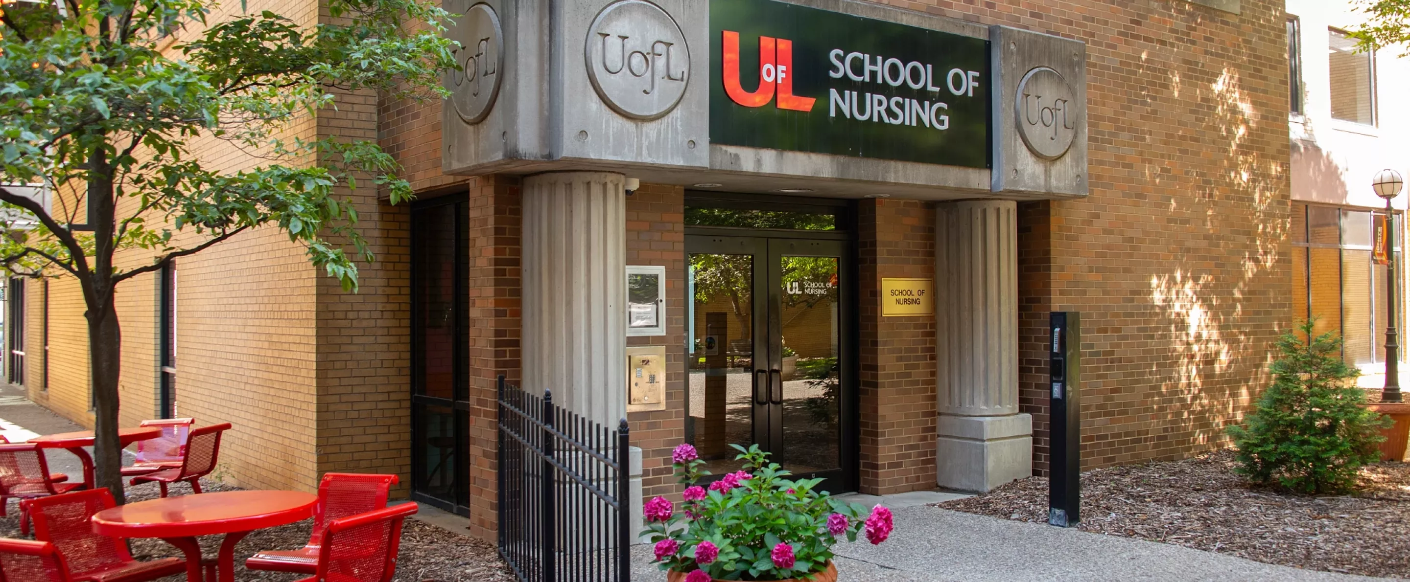 Exterior of the School of Nursing building