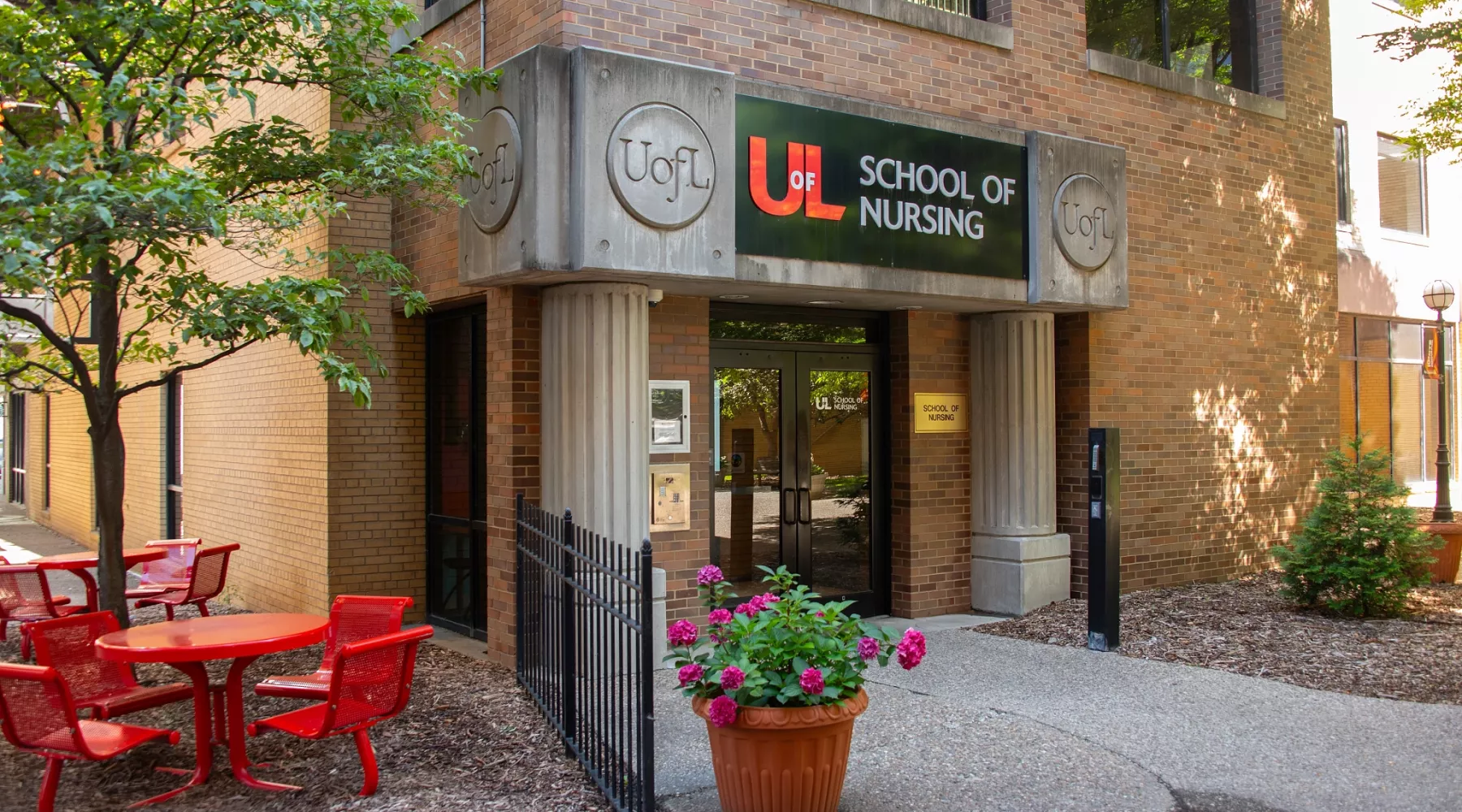 Exterior of the School of Nursing building