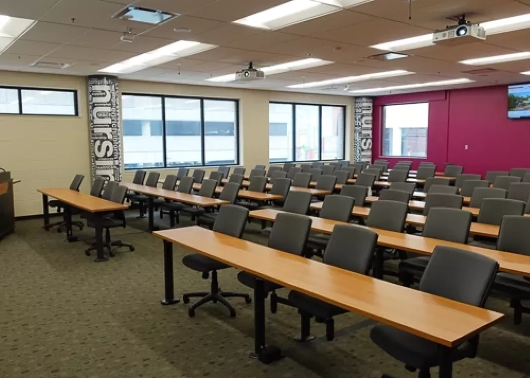 Vacant lecture classroom