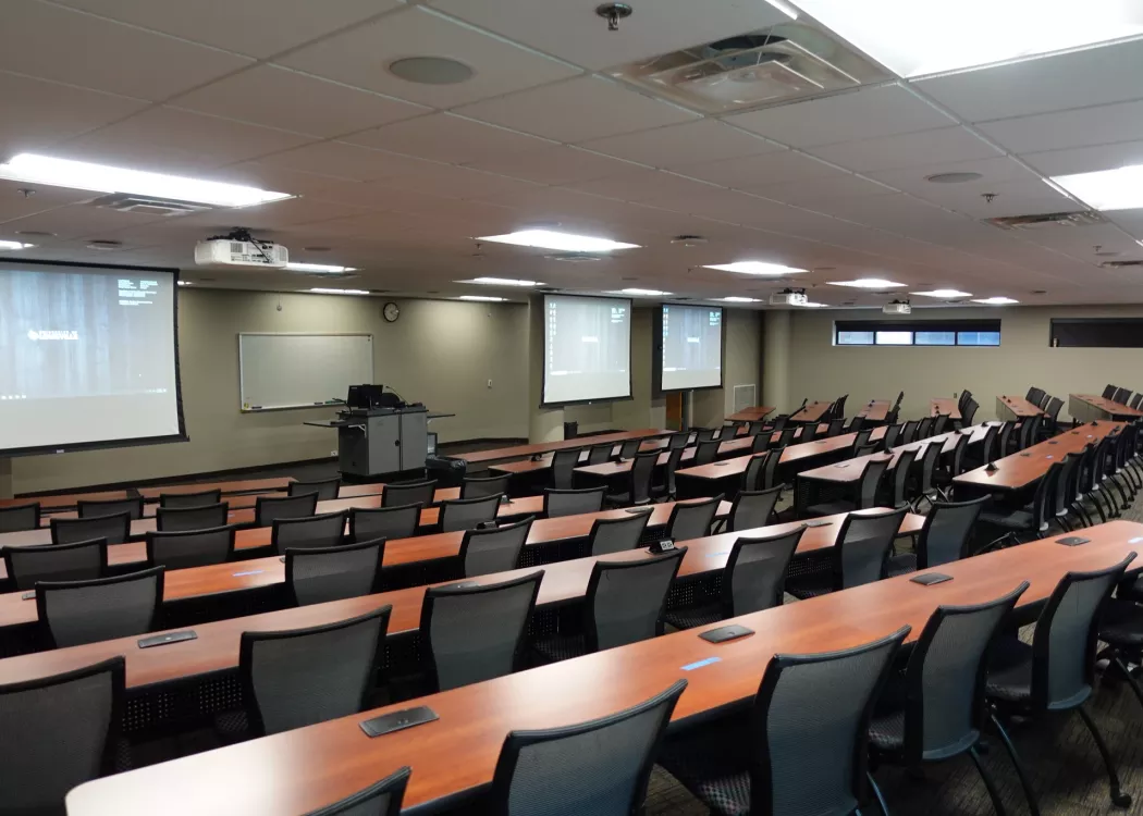 Vacant lecture classroom